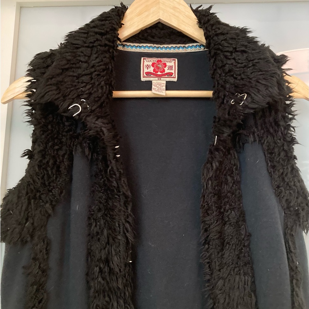 Lucky Brand Black Teddy Jacket